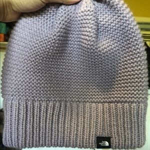 The North Face purrl stitch beanie